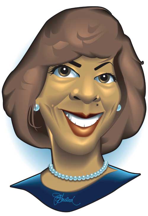 Caricature of Baltimore City Mayor Cathy Pugh